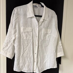 EDWARD IRISH LINEN TOP